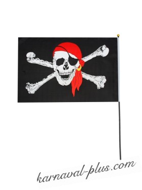 Флаг пирата  30*45 цвета МИКС